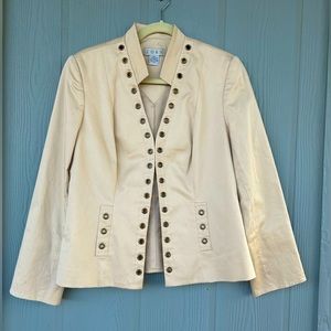 ZOEY WOMEN’S  GROMMET BLAZER JACKET Size 10
